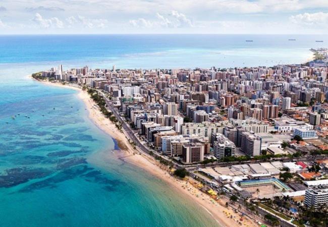 Maceió Apartamento 2 Quartos Beira-Mar Ponta Verde - Castelo B Temporada المظهر الخارجي الصورة